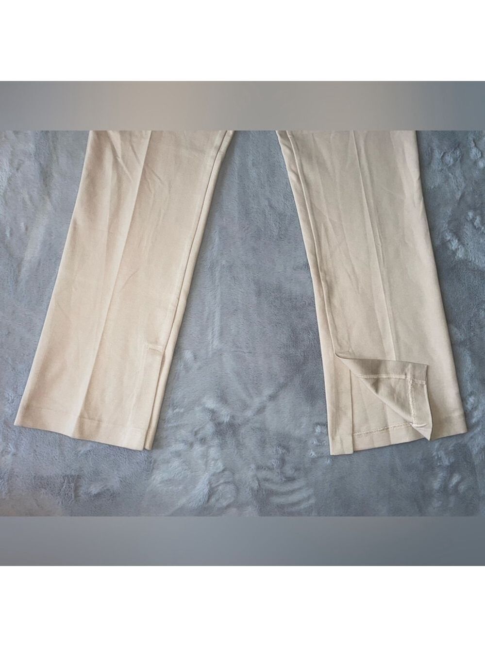 One by Chapter One Beige Slim Flare Pants Large | High-Waist NWT - Picture 2 of 8